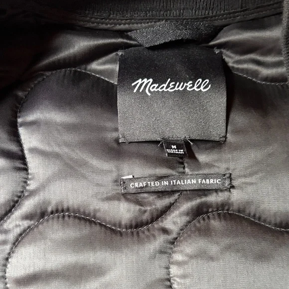 Madewell Black Quilted Jacket - Picture 2 of 6